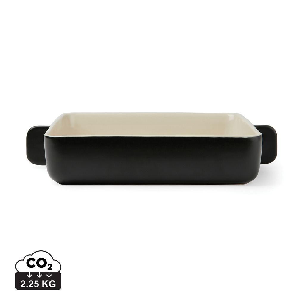 VINGA Monte Auflaufform Steingut rechteckig 33×26 cm, bedruckbar