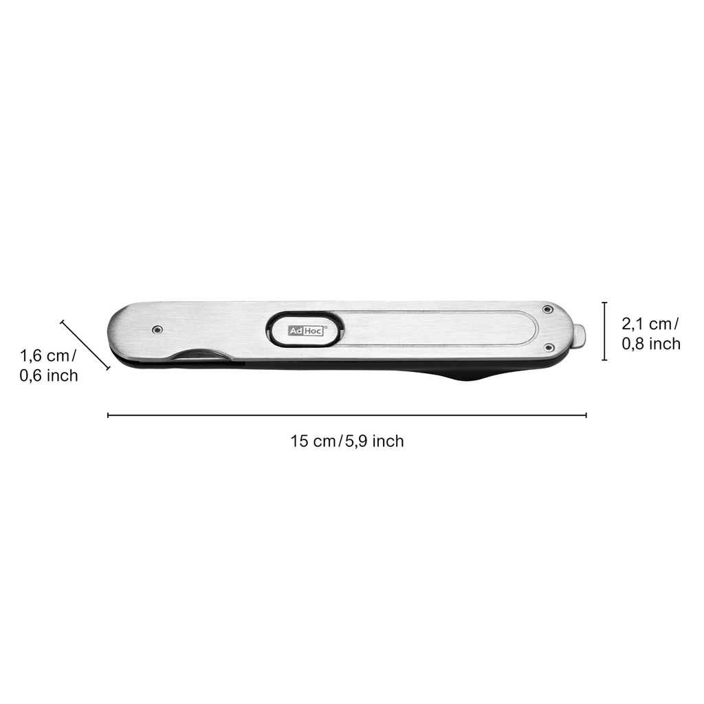 AdHoc PushPull Korkenzieher aus Edelstahl mit Folienschneider – mit Ihrem Logo AdHoc PushPull Korkenzieher aus Edelstahl mit Folienschneider – mit Ihrem Logo