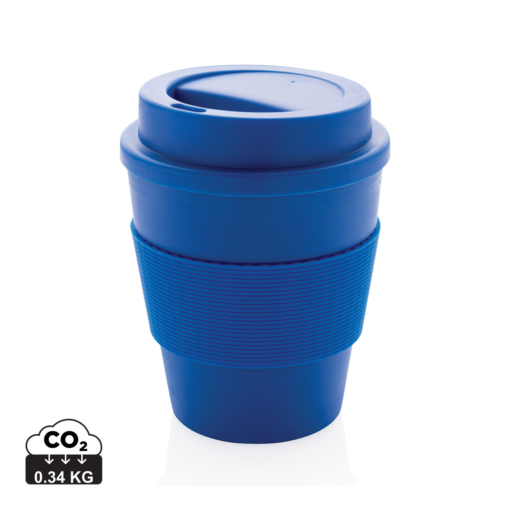 XD Collection wiederverwendbarer Coffee-to-go Becher 350 ml mit Silikon-Sleeve