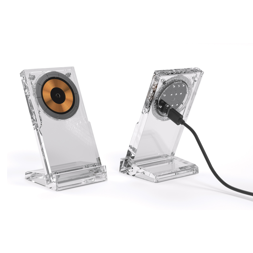 XD Collection Magcharge 15W magnetischer Wireless-Charger-Stand aus Acryl, bedruckbar mit Logo