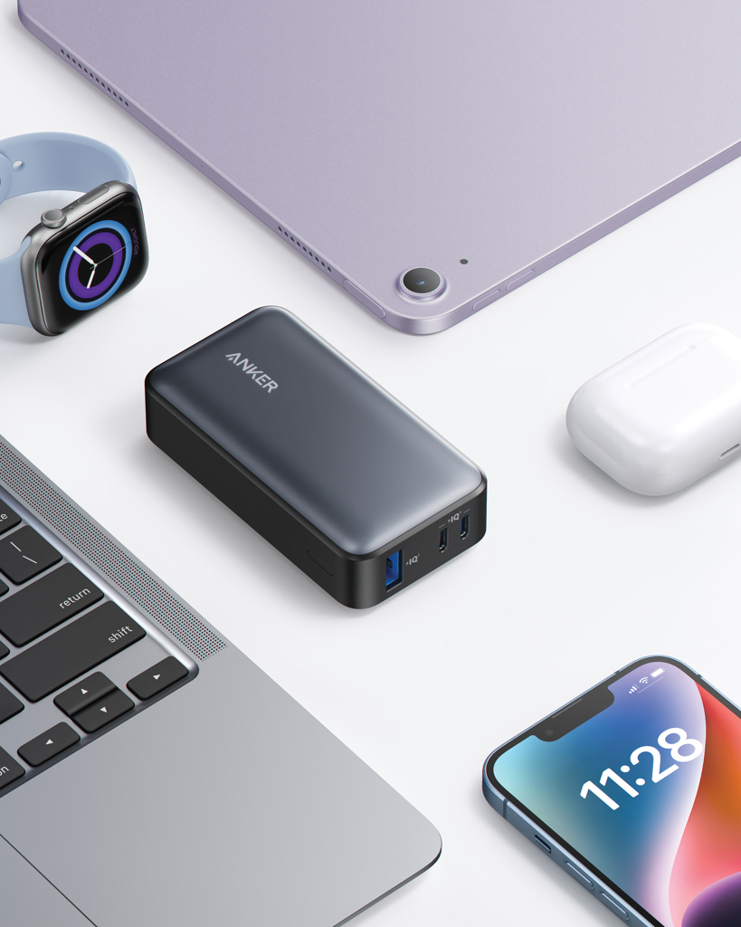 Anker Powerbank 10.000mAh 30W USB-C PD, 3 Ports – schwarz
