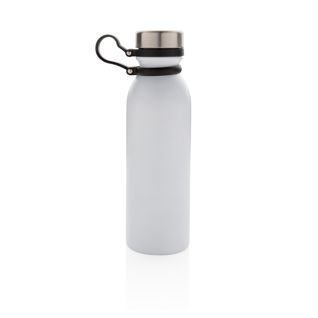 XD Collection Vakuum-Trinkflasche 600 ml mit Silikon-Trageriemen XD Collection Vakuum-Trinkflasche 600 ml mit Silikon-Trageriemen