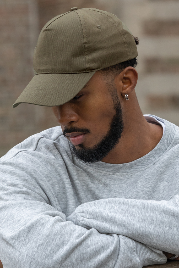 Impact 5-Panel Cap aus recyceltem Baumwoll-Polyester-Twill mit AWARE Tracer – bedruckbar Impact 5-Panel Cap aus recyceltem Baumwoll-Polyester-Twill mit AWARE Tracer – bedruckbar