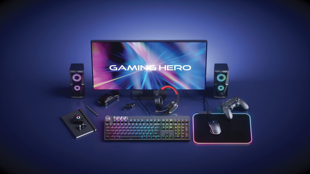 PVC-freie RGB-Gaming-Maus 7200 DPI – schwarz
