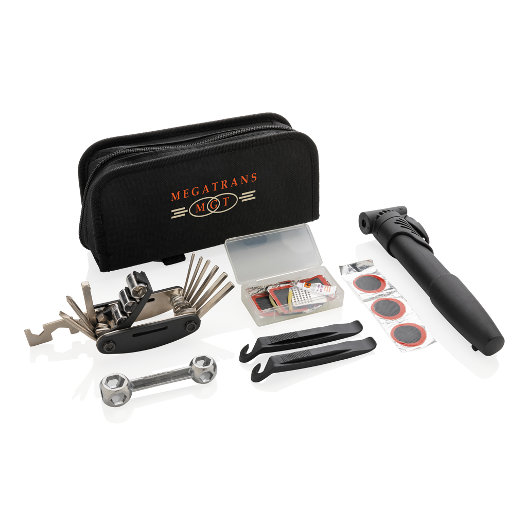 17-tlg. Fahrradreparatur-Set XD Collection mit 16-in-1 Multitool, bedruckbar 17-tlg. Fahrradreparatur-Set XD Collection mit 16-in-1 Multitool, bedruckbar