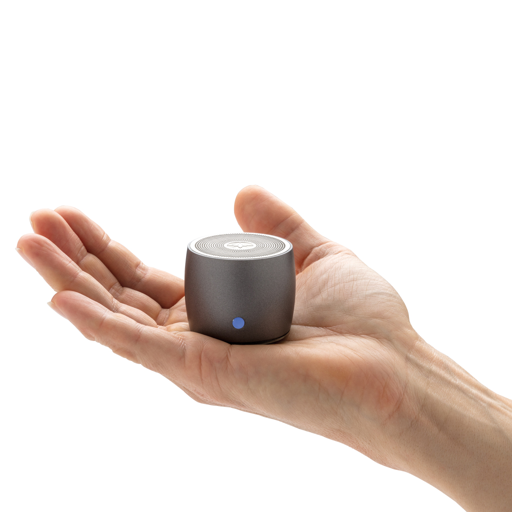 Swiss Peak 3W Bluetooth Lautsprecher aus RCS-recyceltem Aluminium