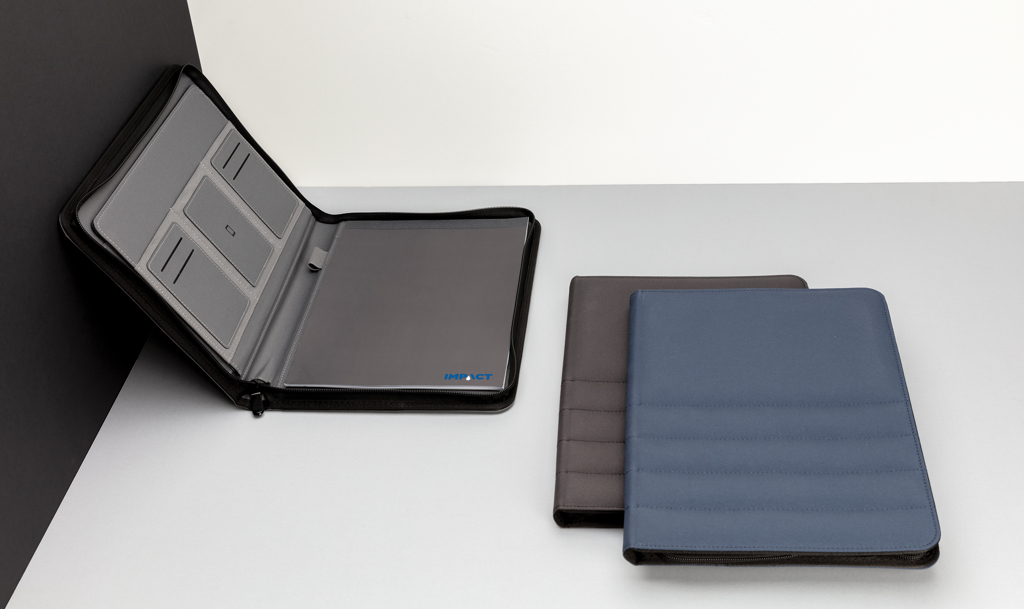 XD Xclusive Impact AWARE RPET A4 Portfolio mit Reißverschluss XD Xclusive Impact AWARE RPET A4 Portfolio mit Reißverschluss