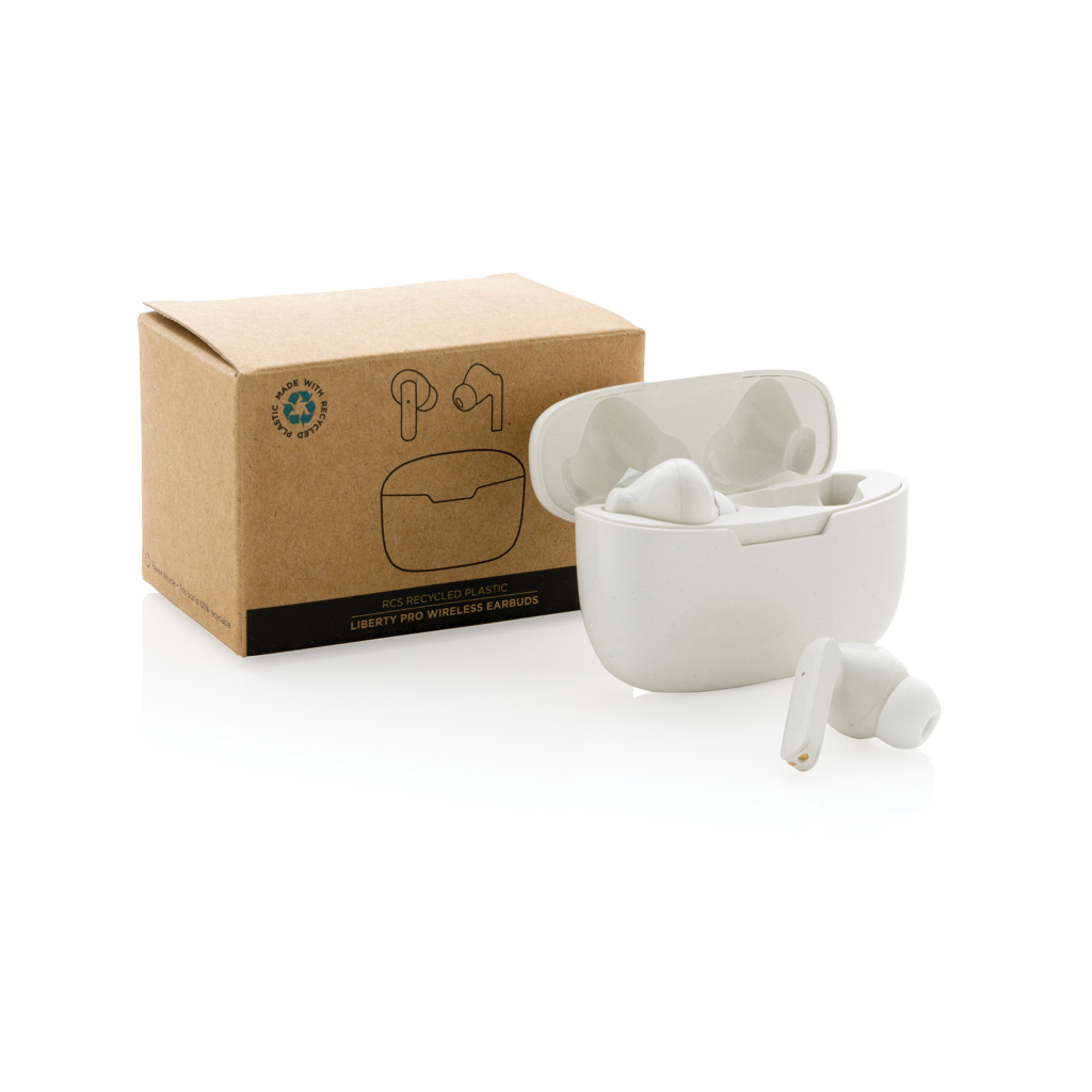 Liberty Pro TWS-Ohrhörer aus recyceltem RCS-ABS mit Tampondruck-Veredelung Liberty Pro TWS-Ohrhörer aus recyceltem RCS-ABS mit Tampondruck-Veredelung
