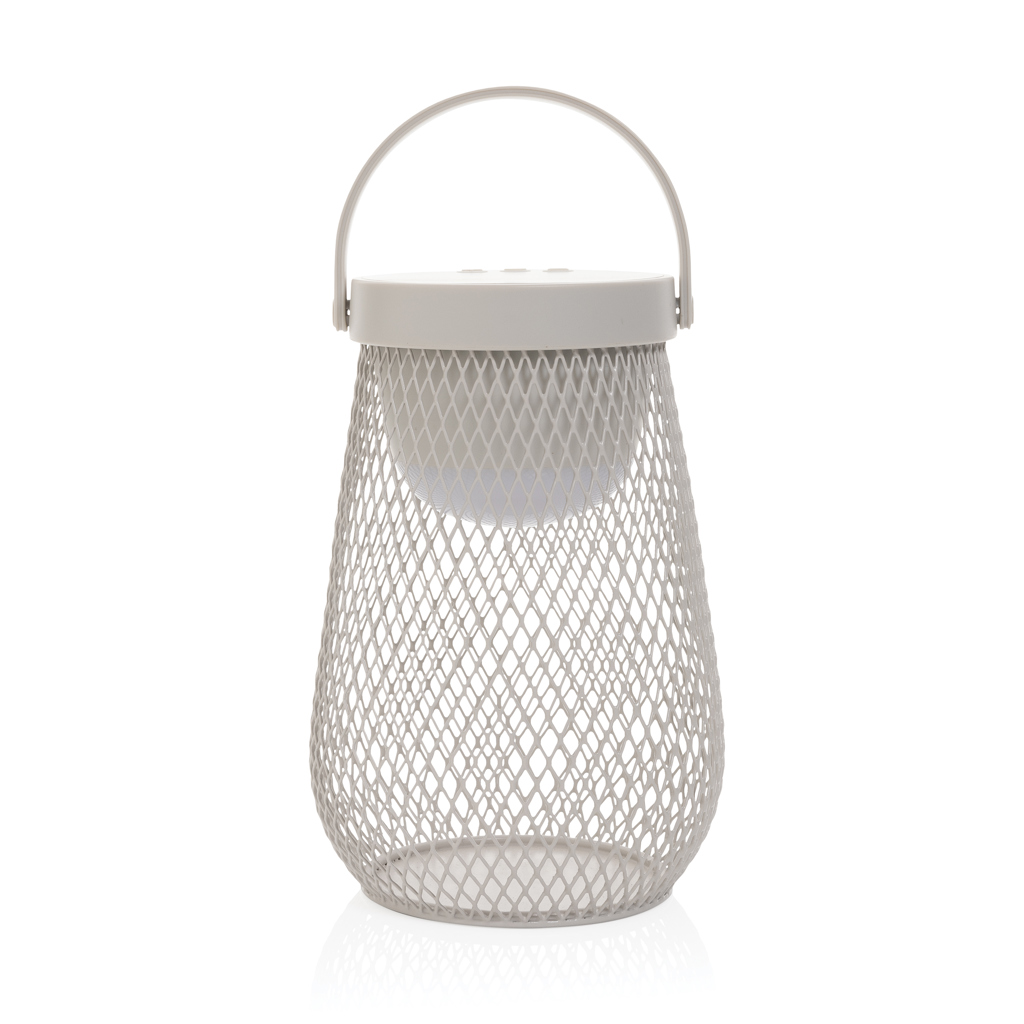 Aurora USB-Tischlampe XD Xclusive aus RCS-recyceltem ABS, kabellos, mit Logo bedruckbar