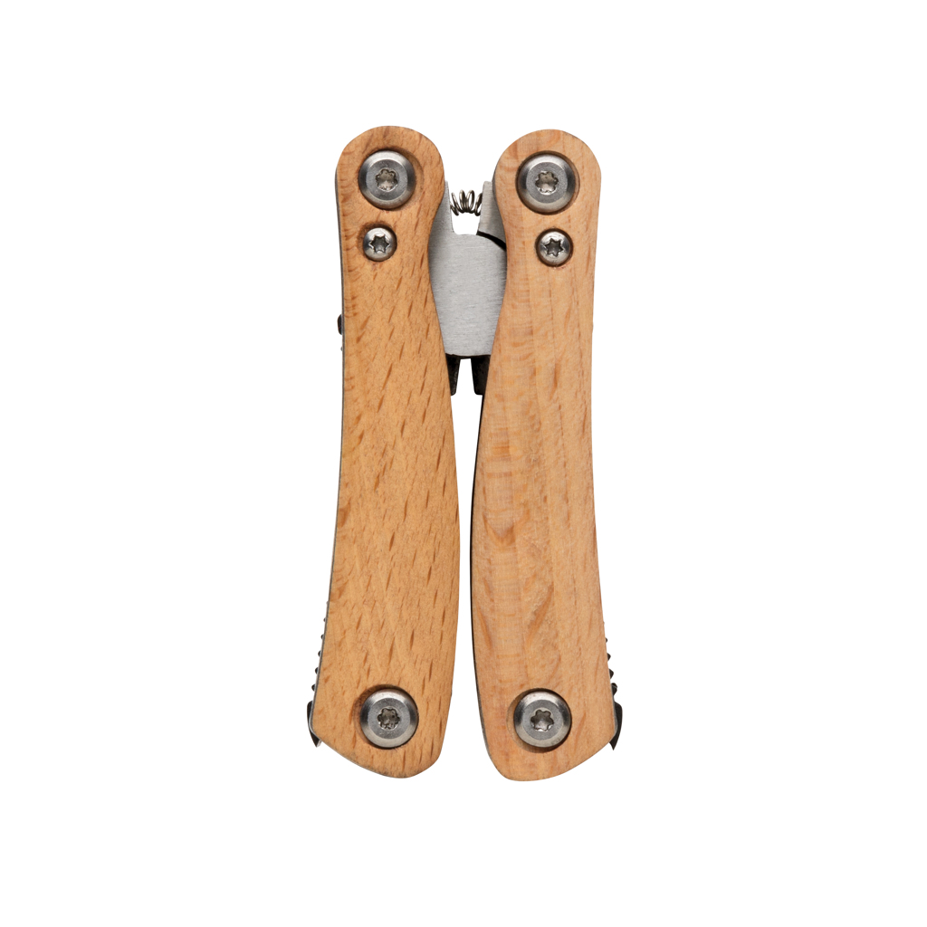 XD Collection Holz Mini-Multitool – 12-in-1 mit Buchengriff, veredelbar mit Lasergravur oder Tampondruck XD Collection Holz Mini-Multitool – 12-in-1 mit Buchengriff, veredelbar mit Lasergravur oder Tampondruck