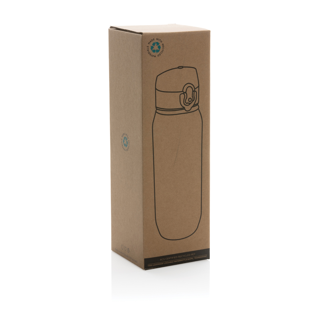 Yide Wasserflasche 800 ml aus 73 % recyceltem RCS-rPET, bedruckbar