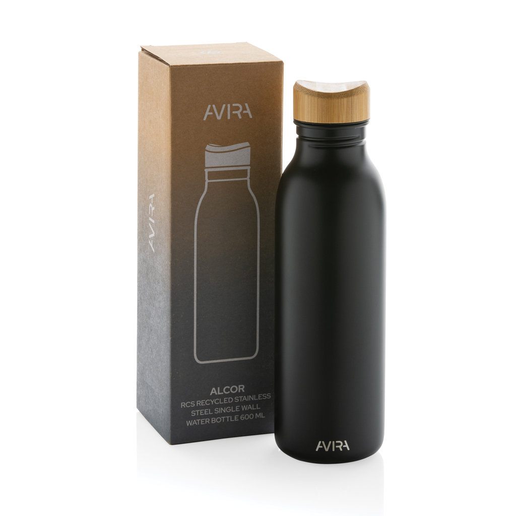 Avira Alcor Trinkflasche 600 ml aus RCS-recyceltem Edelstahl – bedruckbar Avira Alcor Trinkflasche 600 ml aus RCS-recyceltem Edelstahl – bedruckbar