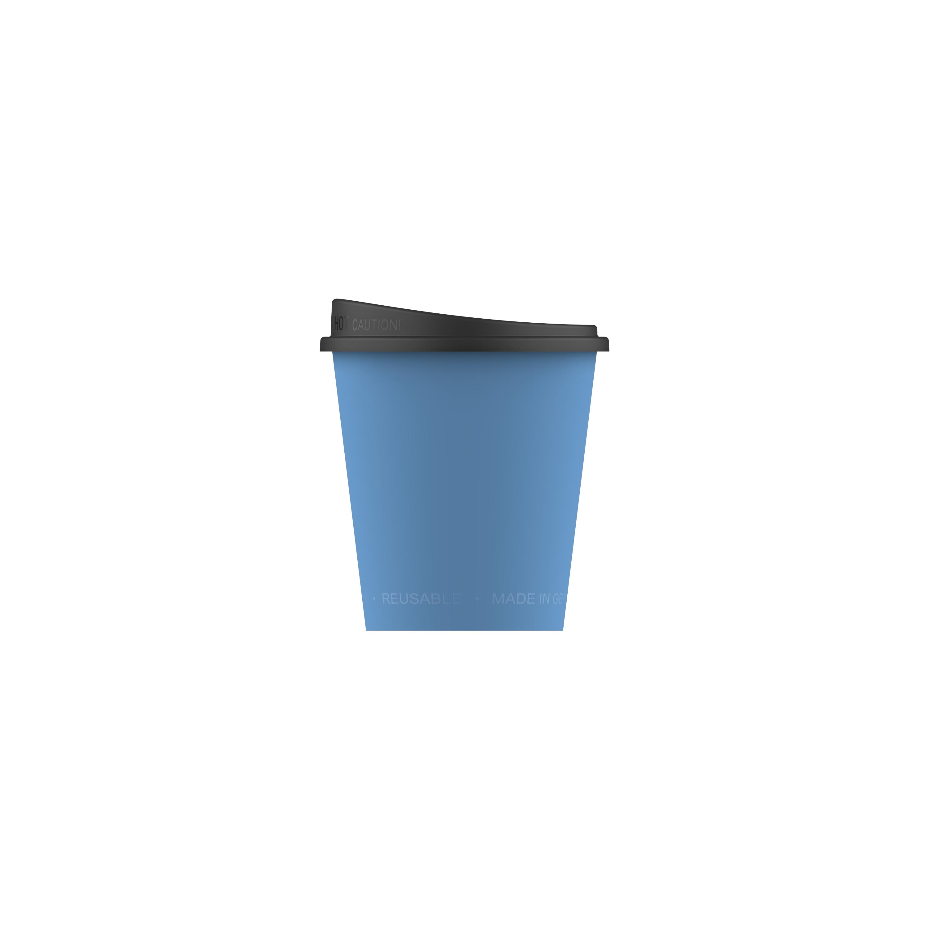 Kaffeebecher "ToGo", 0,2 l – TopView_blau Kaffeebecher "ToGo", 0,2 l