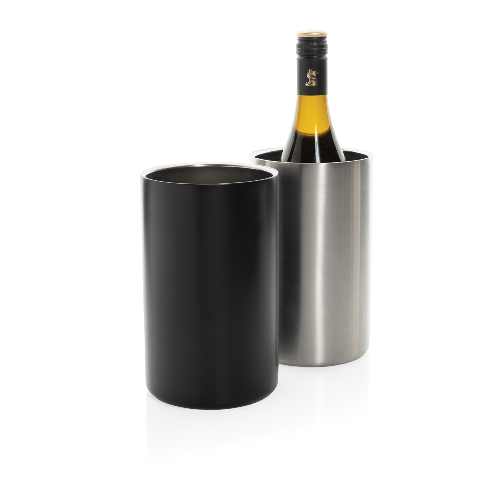 XD Collection Vino Weinkühler aus recyceltem Edelstahl – mit Logo veredelbar XD Collection Vino Weinkühler aus recyceltem Edelstahl – mit Logo veredelbar