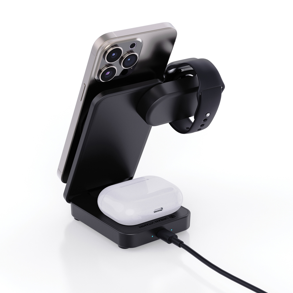 Urban Vitamin Arcadia 15W 3in1 Magnet-Charger aus RCS-rABS – bedruckbar Urban Vitamin Arcadia 15W 3in1 Magnet-Charger aus RCS-rABS – bedruckbar