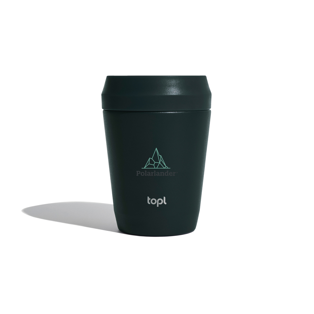 Topl Thermobecher 236 ml aus recyceltem Edelstahl mit 360°-Deckel Topl Thermobecher 236 ml aus recyceltem Edelstahl mit 360°-Deckel