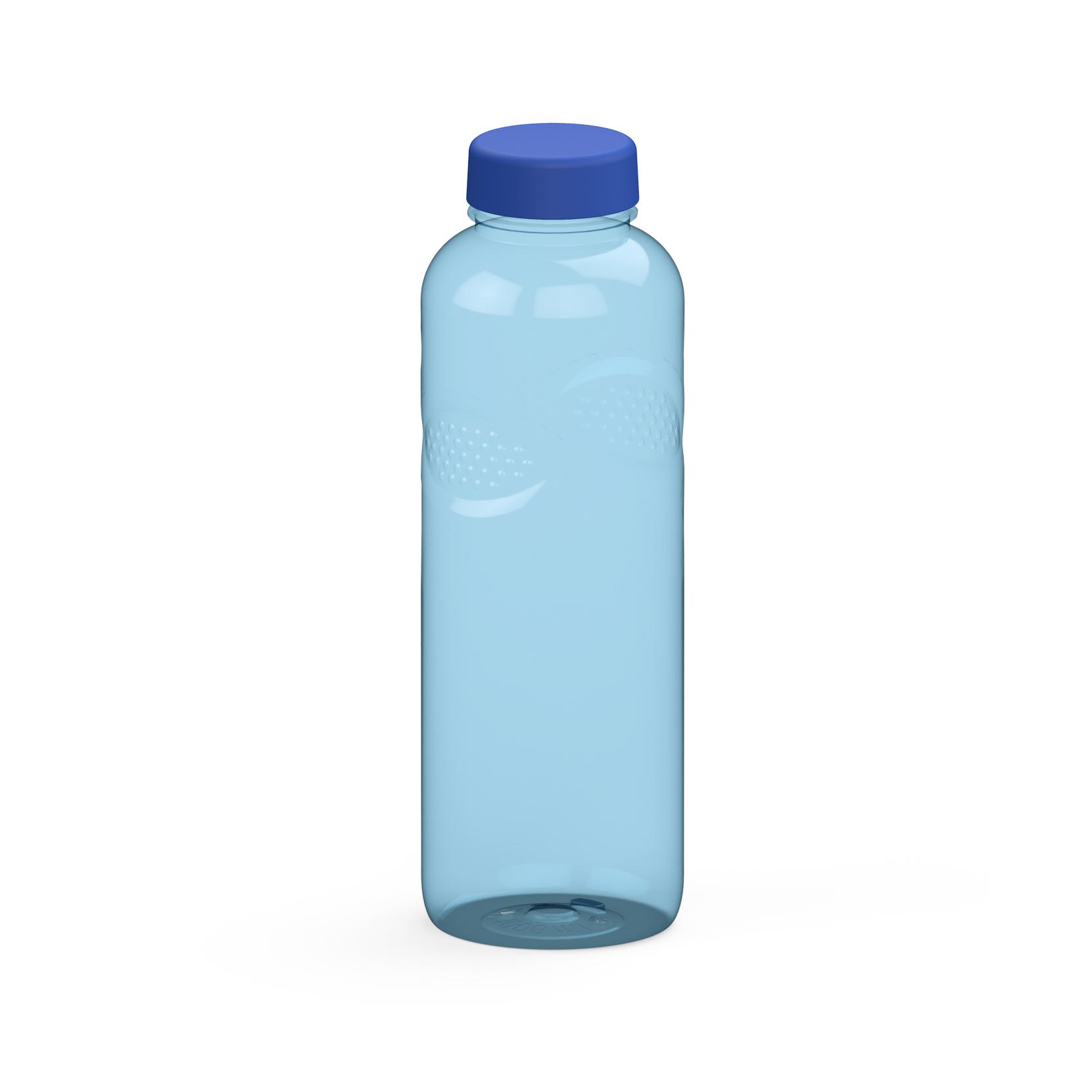 Trinkflasche Carve "Refresh", 1,0 l – transparent-blau