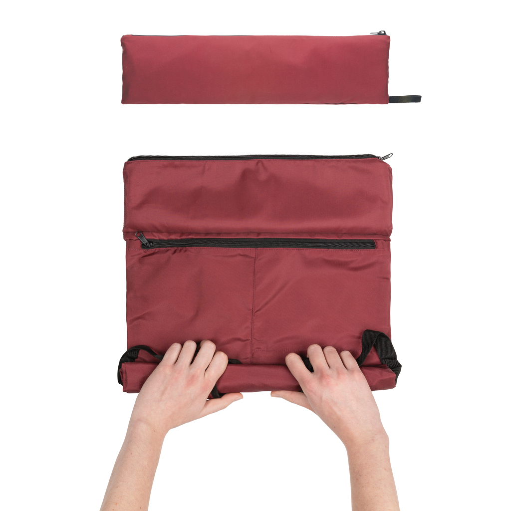 Dillon AWARE RPET faltbarer Lightweight-Rucksack mit Logo bedruckbar