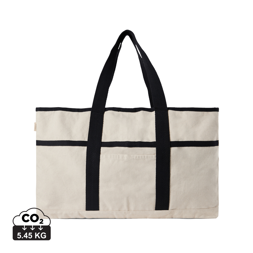VINGA Volonne AWARE Strandtasche aus 100 % recyceltem Canvas bedruckbar