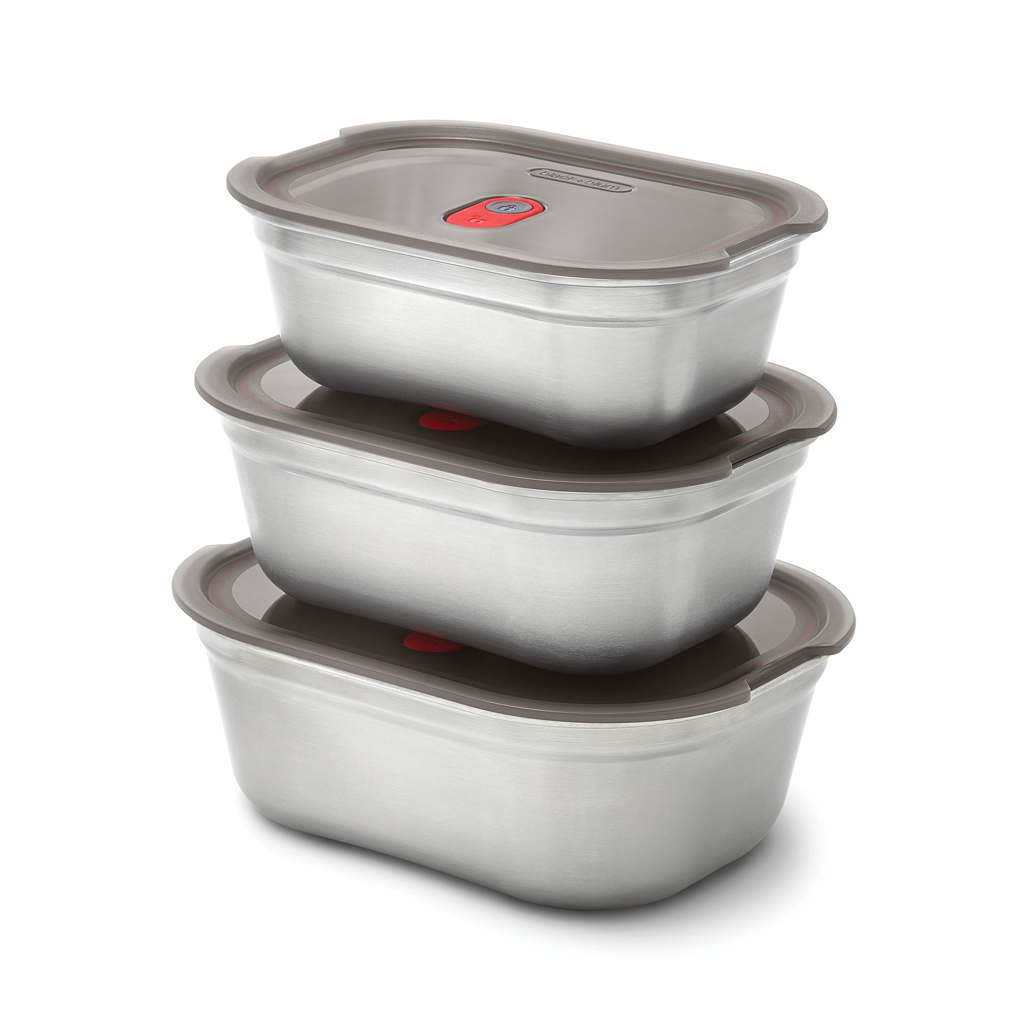 Black+Blum Mealprep Box Set 3-teilig Edelstahl 0,6 / 0,9 / 1,2 L