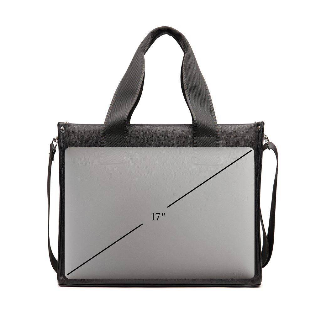VINGA Bermond Laptop-Tragetasche aus recyceltem PU, RCS-zertifiziert