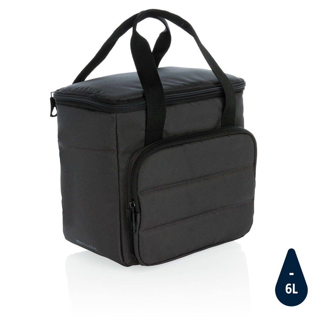 Impact AWARE RPET Kühltasche schwarz – mit Logo bedruckbar