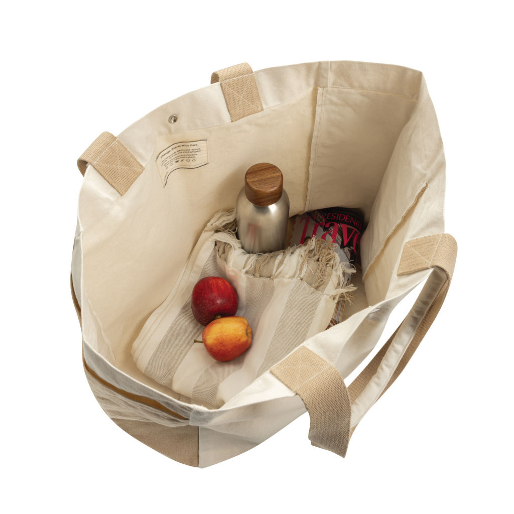 XD Xclusive BEAU AWARE™ Allround-Shopper aus recyceltem Canvas 400 g/m² – mit Logo bedruckt oder bestickt
