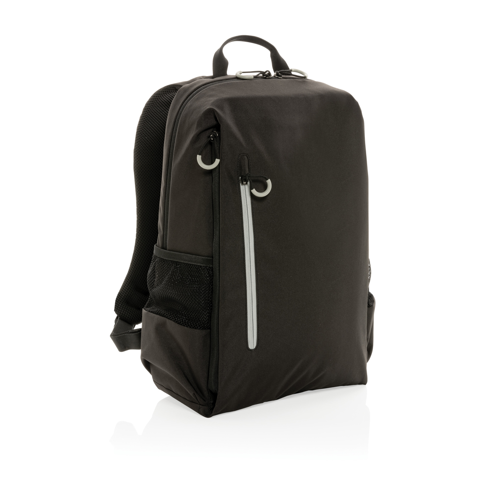 XD Xclusive Impact AWARE Lima 15,6 Zoll RFID Laptop-Rucksack aus recyceltem PET – bedruckbar