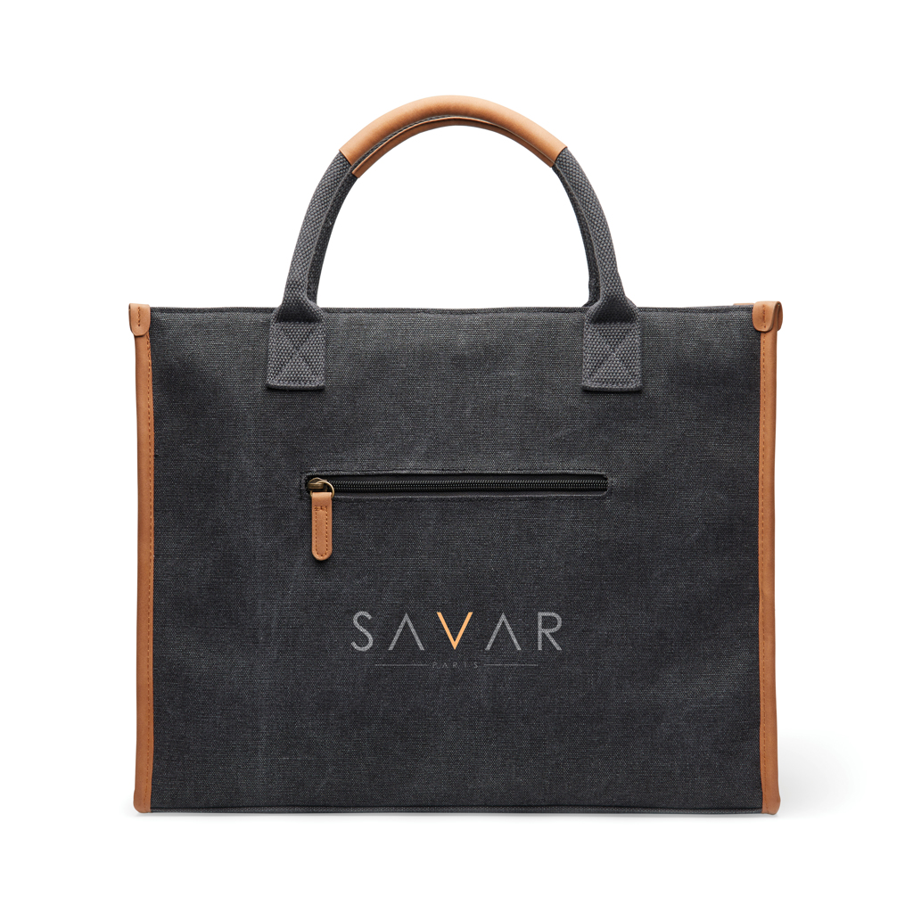 VINGA Bosler Bürotasche aus RCS-Canvas (recycelt), 17 Zoll Laptopfach, individuell bedruckbar VINGA Bosler Bürotasche aus RCS-Canvas (recycelt), 17 Zoll Laptopfach, individuell bedruckbar