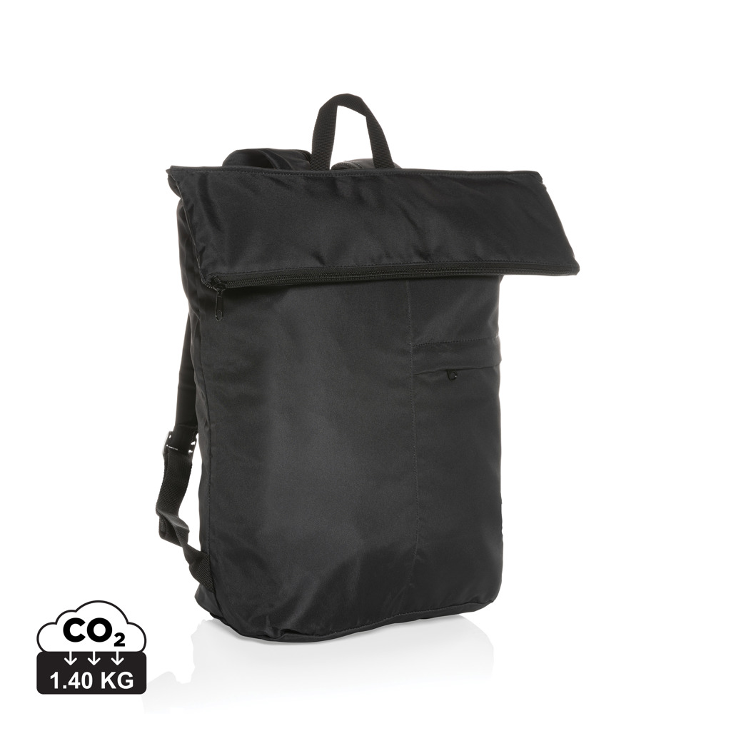 Dillon AWARE RPET faltbarer Lightweight-Rucksack mit Logo bedruckbar