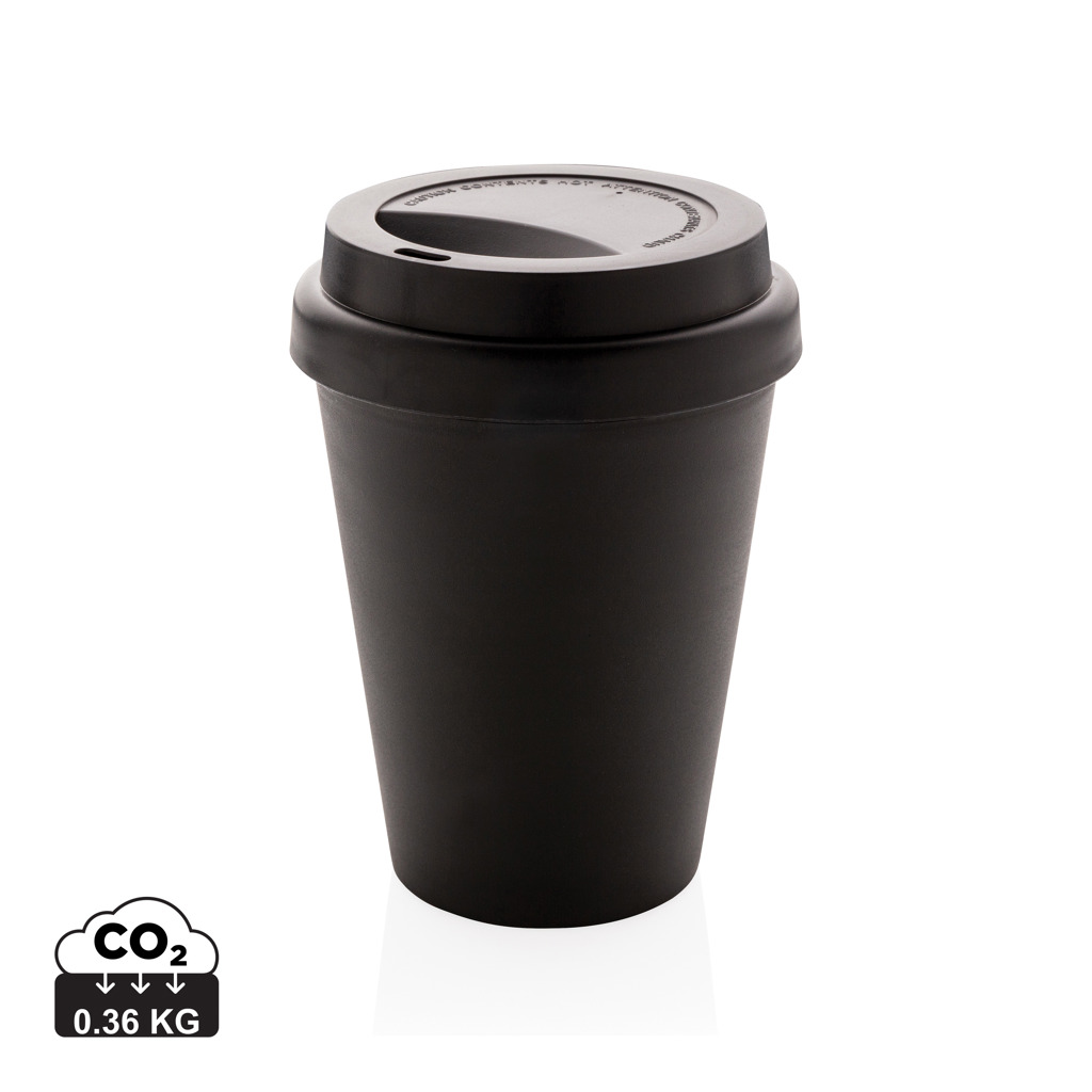 XD Collection Kaffeebecher doppelwandig 300 ml aus PP, bedruckbar