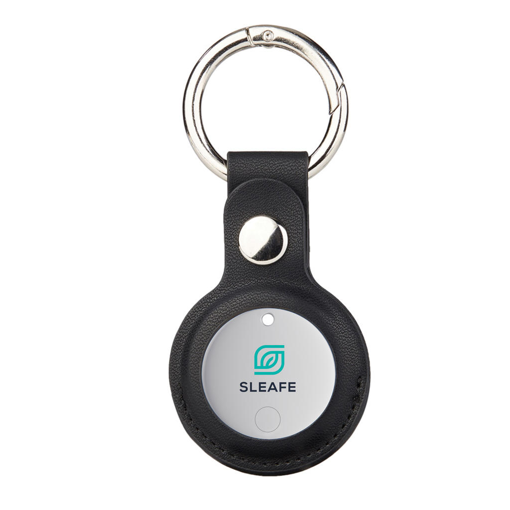 Findmate Dual Bluetooth-Tracker aus recyceltem ABS, RCS-zertifiziert, mit Logo bedruckbar