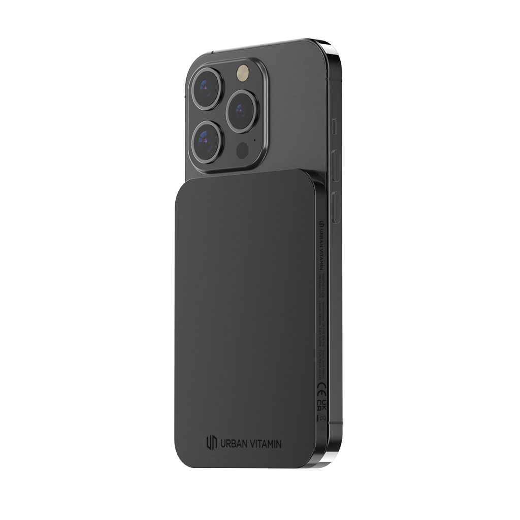 Urban Vitamin Burbank Magnet-Powerbank 3000mAh aus recyceltem Aluminium und ABS – bedruckbar als Werbegeschenk Urban Vitamin Burbank Magnet-Powerbank 3000mAh aus recyceltem Aluminium und ABS – bedruckbar als Werbegeschenk