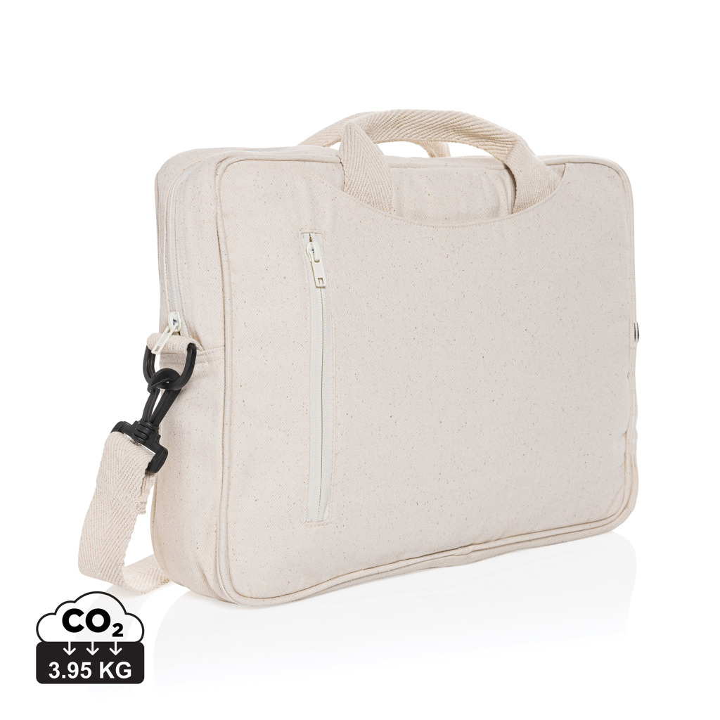 Laluka AWARE Laptop-Tasche 15,4 Zoll aus recycelter Baumwolle (XD Collection) – bedruckbar oder bestickbar