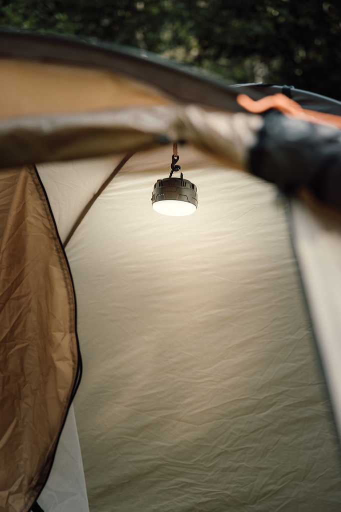 Nordic Drift Everest Campinglaterne mit Handkurbel und Logodruck