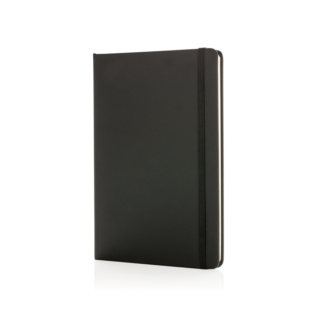 XD Collection A5 Notizbuch mit PU-Hardcover, liniert, schwarz – mit Logo veredelbar XD Collection A5 Notizbuch mit PU-Hardcover, liniert, schwarz – mit Logo veredelbar