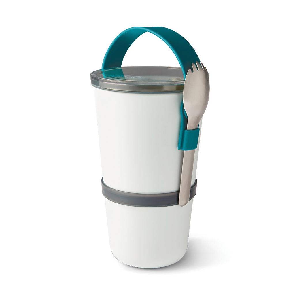Black+Blum Lunch Pot Original – zweiteilige Lunchbox mit Spork, bedruckbar Black+Blum Lunch Pot Original – zweiteilige Lunchbox mit Spork, bedruckbar
