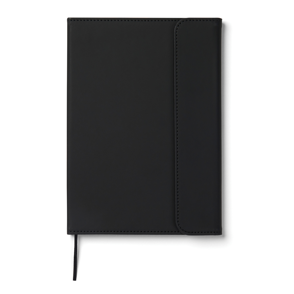 VINGA Baltimore A5-Notizbuch aus GRS-recyceltem PU und Papier