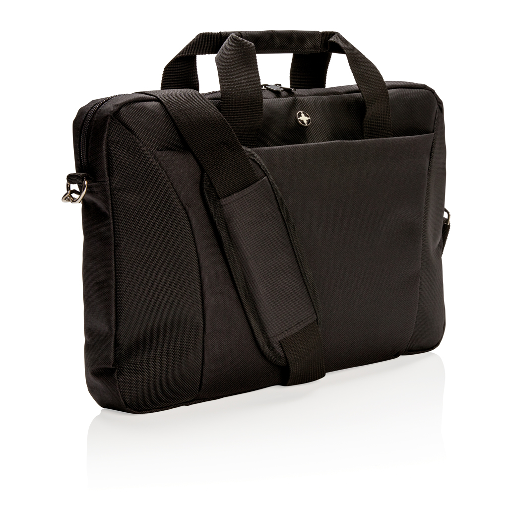 Swiss Peak Laptoptasche 15,4 Zoll P732 aus 600D/1680D-Polyester, PVC-frei, bestickbar