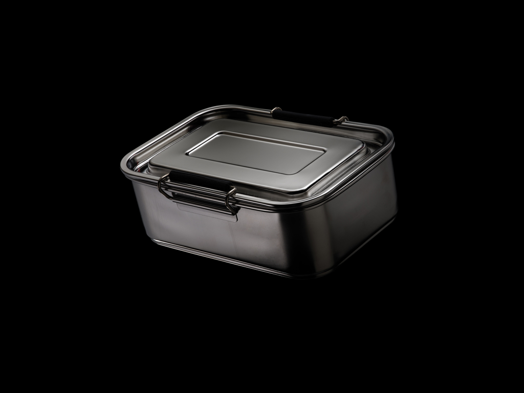 XD Collection Lunchbox aus RCS-Edelstahl, 0,8 L, auslaufsicher, mit Logo XD Collection Lunchbox aus RCS-Edelstahl, 0,8 L, auslaufsicher, mit Logo