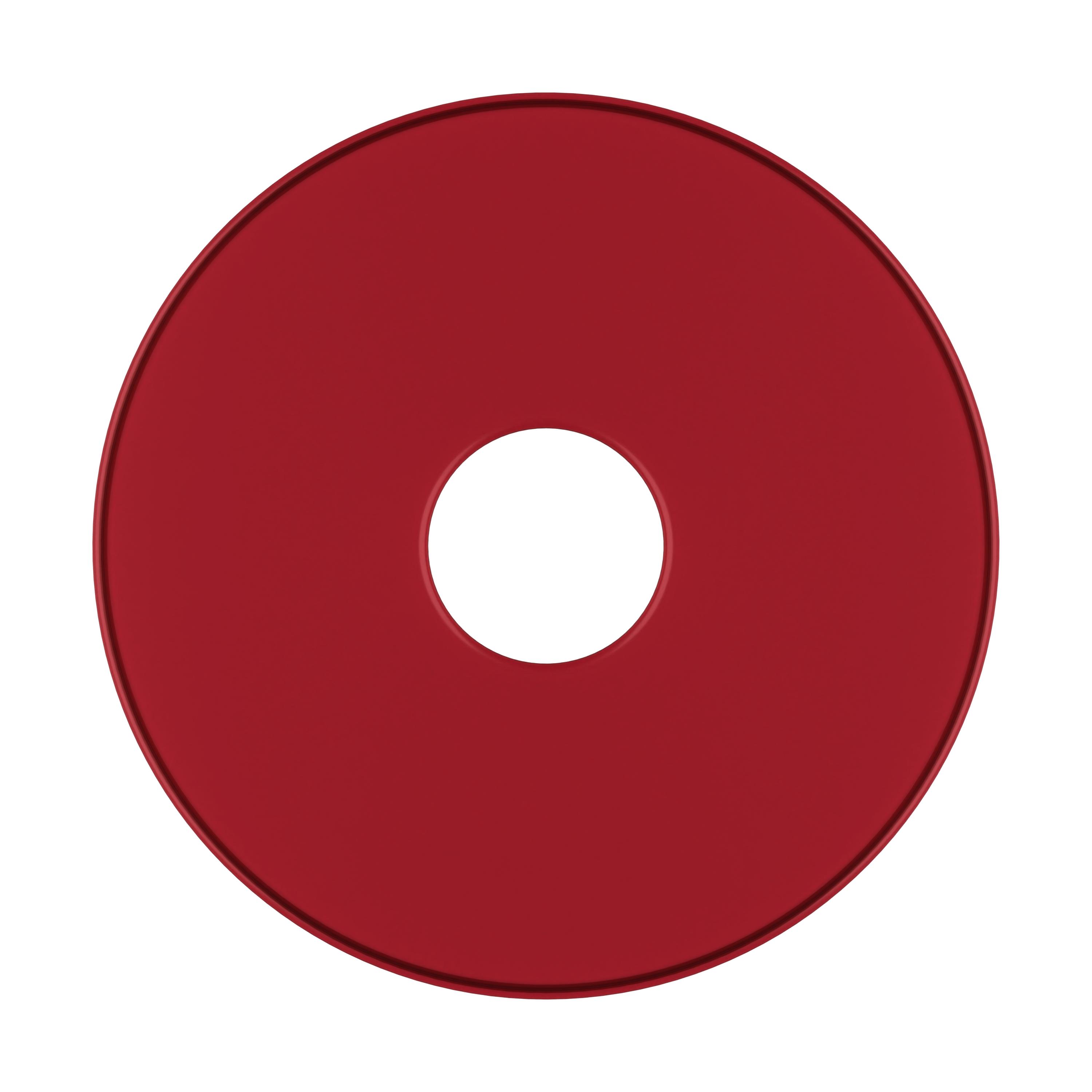 Einkaufswagenchip "1 Euro" – TopView_TransparentRot_1 Einkaufswagenchip "1 Euro"