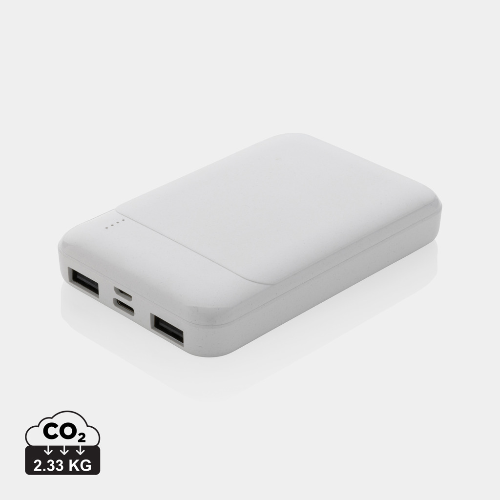 XD Collection Powerbank 5.000 mAh aus RCS-recyceltem ABS, bedruckbar XD Collection Powerbank 5.000 mAh aus RCS-recyceltem ABS, bedruckbar