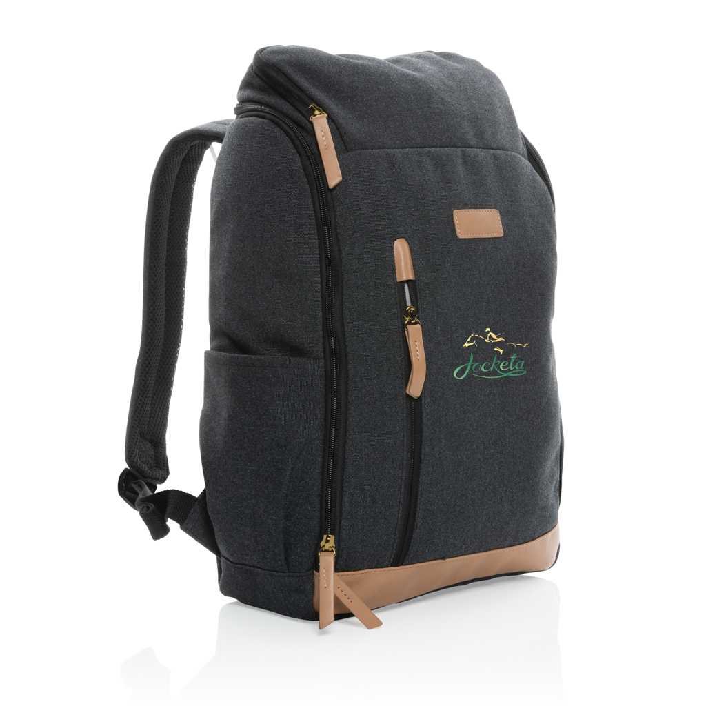 Impact AWARE™ 16 oz. Laptop-Rucksack 15 Zoll aus recyceltem Canvas, bedruckbar