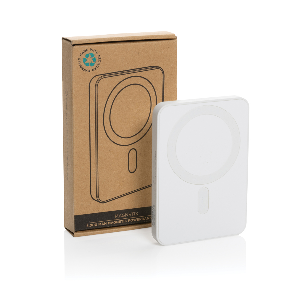 Magnetix Pocket Power 5000mAh aus recyceltem ABS – Ihr strahlendes Werbegeschenk Magnetix Pocket Power 5000mAh aus recyceltem ABS – Ihr strahlendes Werbegeschenk