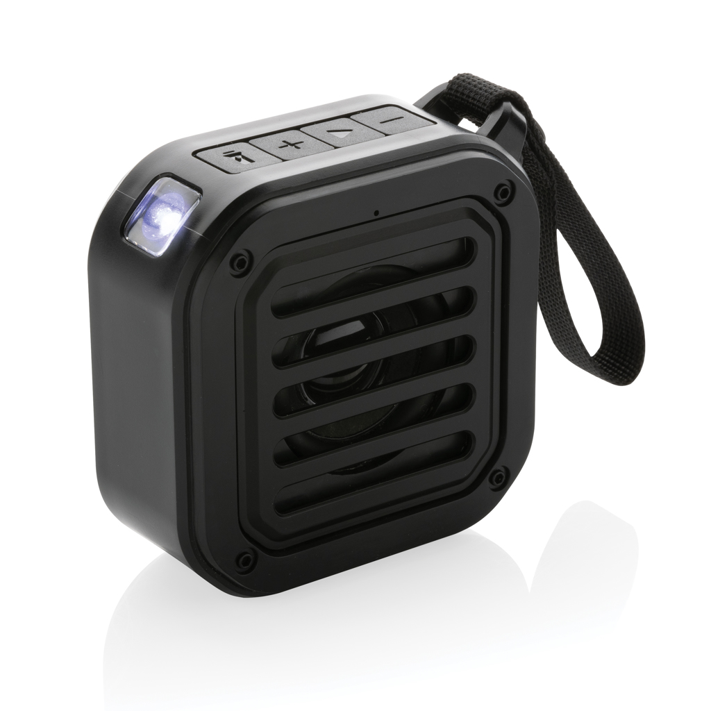 Sunwave Solar-Lautsprecher 3W aus RCS-recyceltem ABS — bedruckbar mit Logo