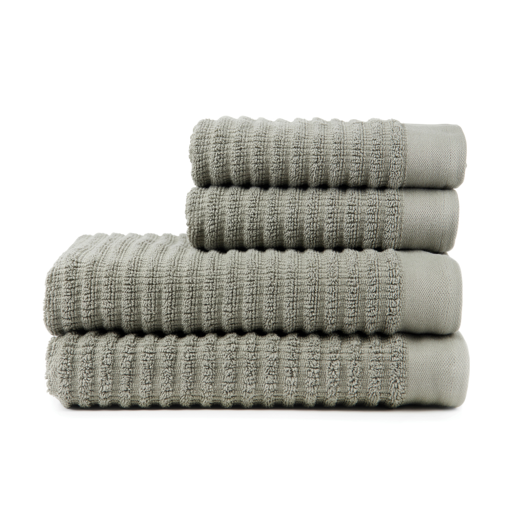 VINGA Landro Handtuch-Set 4-teilig, 500 g/m² Baumwolle, OEKO-TEX, bestickbar