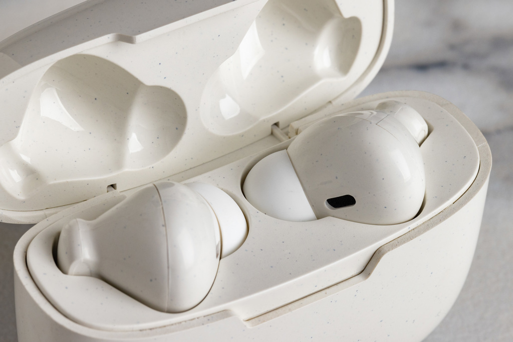 Liberty Pro TWS-Ohrhörer aus recyceltem RCS-ABS mit Tampondruck-Veredelung