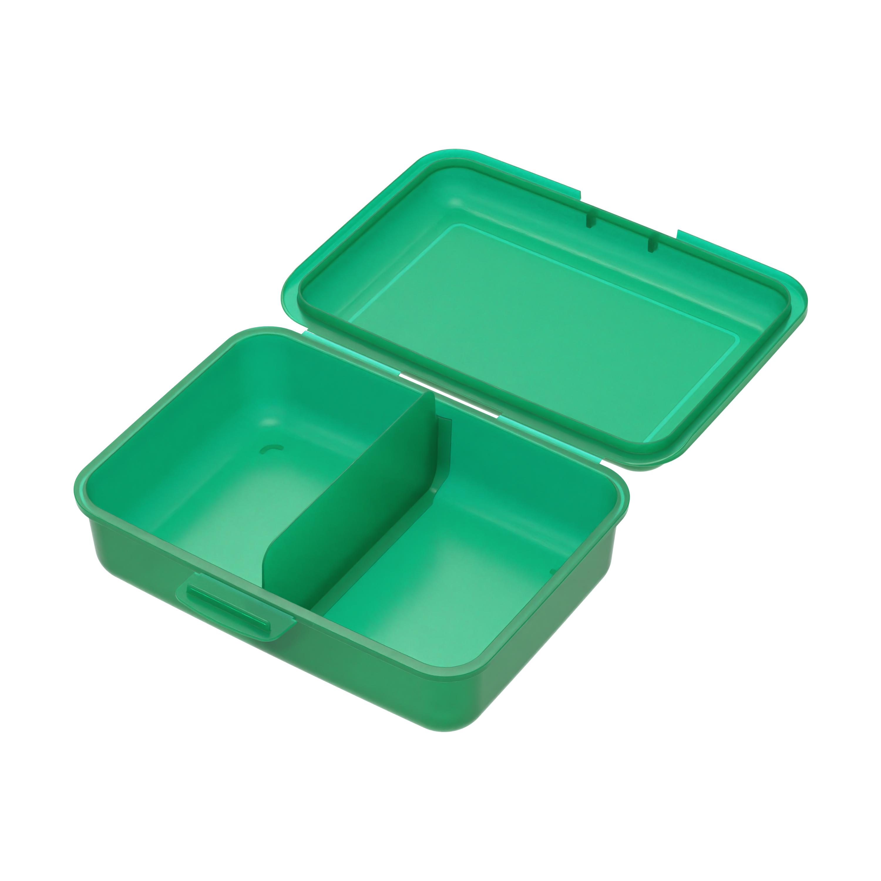 Vorratsdose "School-Box" mittel mit Trennwand – Geoeffnet_TrendGruen Vorratsdose "School-Box" mittel mit Trennwand