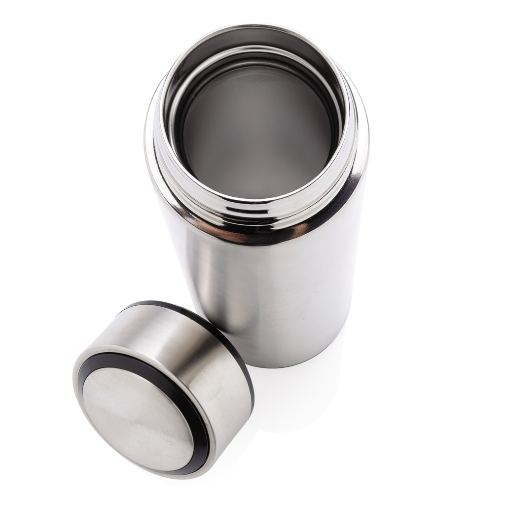 Edelstahl Vakuum-Thermoflasche 450ml auslaufsicher silber Edelstahl Vakuum-Thermoflasche 450ml auslaufsicher silber