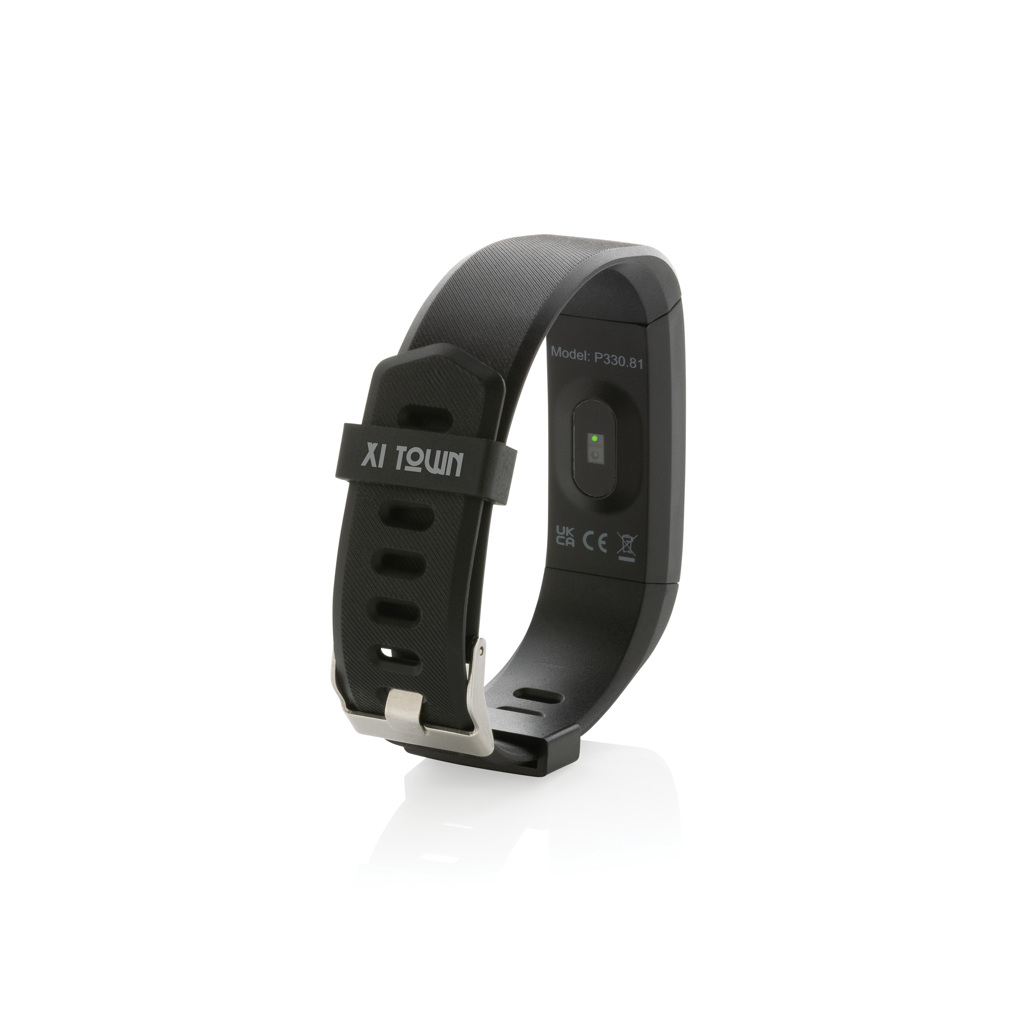XD Collection Sense Fit Tracker aus recyceltem TPU mit Pulsmesser, bedruckbar XD Collection Sense Fit Tracker aus recyceltem TPU mit Pulsmesser, bedruckbar